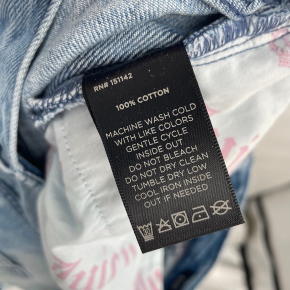 JUICY COUTURE Indigo Relaxed-Fit Tie-Dyed Button Fly Jeans Size 30 NWT - Picture 12 of 13